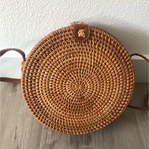 Handwoven Round Rattan Bag/Purse